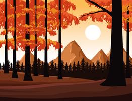 Wanderlust landscape scenery vector