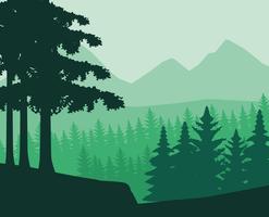 Wanderlust landscape scenery vector