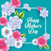 Happy mothers day card vector