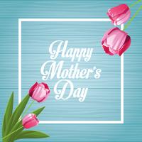 Happy mothers day card vector