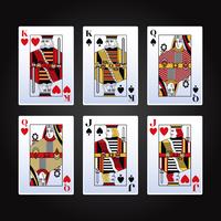 Poker cards game vector