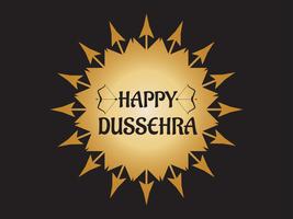 Feliz festival de Dussehra de la decoración de la India con el arco y el fondo de la flecha vector