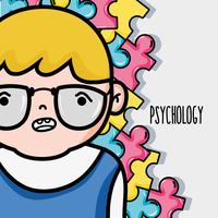 psychology treatment to analysis mental problem vector