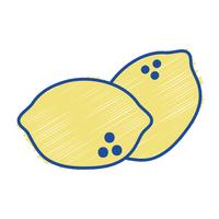 grated delicious lemons organic fruit food vector