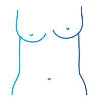 line mother breast cancer sickness and treatment prevention vector