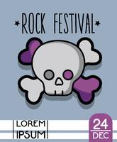 rock music festival event concert vector