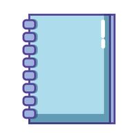 Cuaderno de papel objeto de diseño para escribir. vector