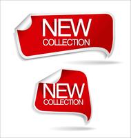 Modern badges stickers and labels collection vector