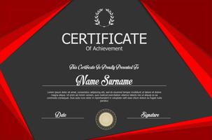 Certificate or diploma retro design template vector illustration