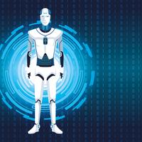humanoid robot avatar vector