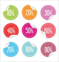 Modern badges stickers and labels collection vector