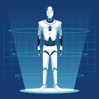 humanoid robot avatar vector