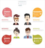 Brainstorming business concept modern design infographic vector