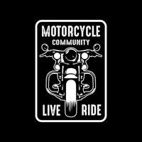 Motorcycle badge and logo, good for print vector