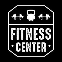 Fitness Badge and Logo, good for print design vector