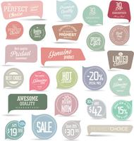 Retro vintage badges and labels collection vector