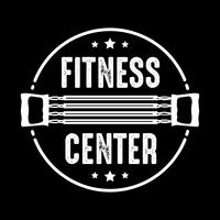 Fitness Badge and Logo, good for print design vector