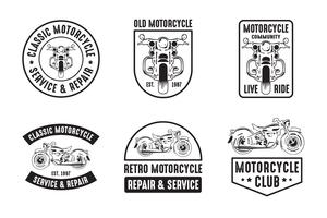 Insignia y logotipo de la motocicleta, buena para imprimir.
