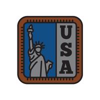 Country Badge Collections, Symbol Liberty of Big Country vector