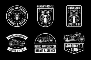 Insignia y logotipo de la motocicleta, buena para imprimir. vector