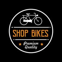 Bicycle Badge and Logo, good for print vector