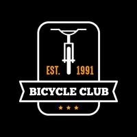 Insignia y logo de bicicleta, buena para imprimir vector