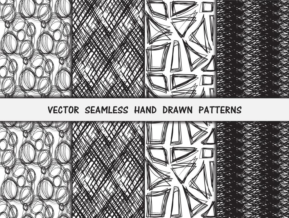 Scribble Pattern Vector Art, Icons, and Graphics for Free Download