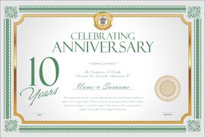 anniversary background template  vector