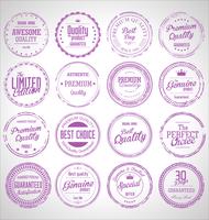 Collection of grunge rubber stamp vector