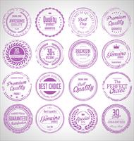 Collection of grunge rubber stamp vector