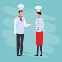 Chefs Job and workers vector