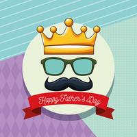 Happy fathers day card vector