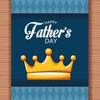 Happy fathers day card vector