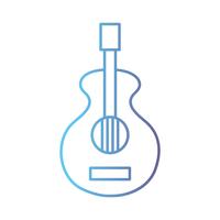 line guitar music instrument to melody harmony vector