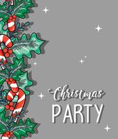 merry christmas decoration design to celebration vector