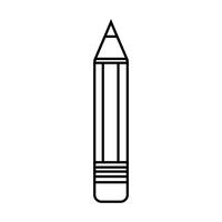 line pencil school tool object design