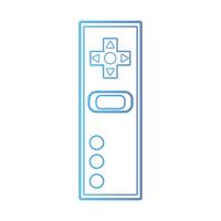 line videogame controller electronic technology vector