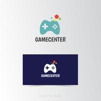 Logo Corporate Game Center diseño simple vector