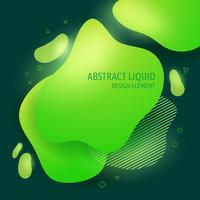 Abstract modern flowing liquid shapes design elements. Dynamical bright gradient colored banner vector