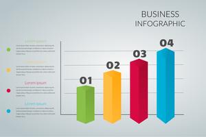 business graph Infographics Vector