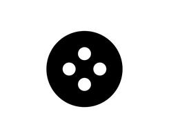 Black button icon