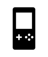Portable handheld gaming device vector