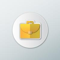 Portfolio Icon in a flat style  vector