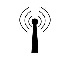 Radio wifi signal vector