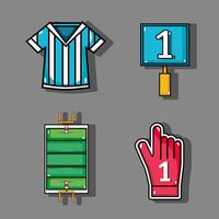 set amercan football elements to competition vector