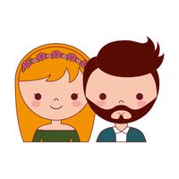 icono de pareja de boda vector