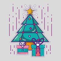 merry christmas happy celebration design vector