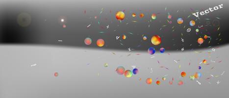 Creative abstract ultra wide space background  vector