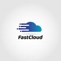 Fast Data Cloud Logo vector