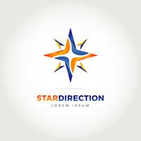 Logotipo de Star Direction vector